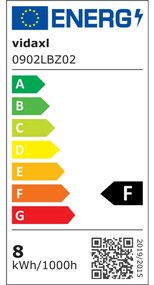 Lâmpada de aquário LED com braçadeira 35-55 cm azul e branco