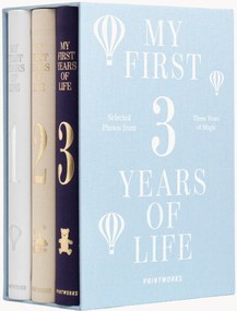 Álbuns de fotografias My First 3 Years, conjunto de 3