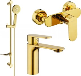 Mexen Milo DF40 conjunto de duche, dourado - 71304DF40-50