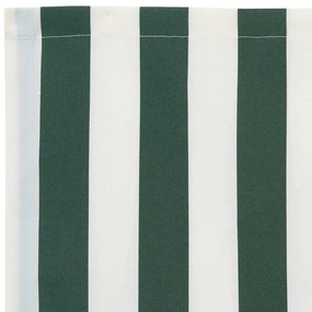 Tecido de Substituição de Toldo para Estrutura de 4x3 m Verde e Branco