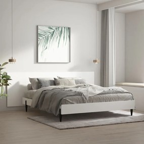 vidaXL Cabeceira de parede 240x1,5x80 cm derivados de madeira branco