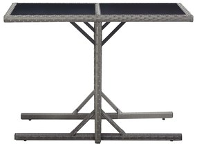 3 pcs conjunto de jantar para jardim cinzento
