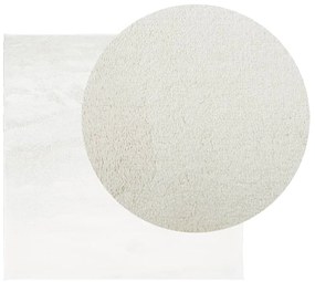 Tapete de pelo curto OVIEDO 200x200 cm creme
