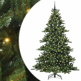 vidaXL Árvore de Natal Articulada Artificial Verde 210 cm PVC