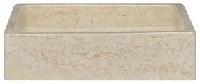 Lavatório 40x40x10 cm mármore cor creme