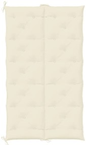 Almofadão para banco de jardim tecido oxford branco nata