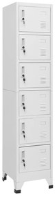 vidaXL Cacifo 38x40x180 cm aço cinzento-claro