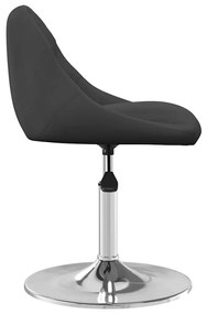 Cadeiras de jantar giratórias 2 pcs veludo preto