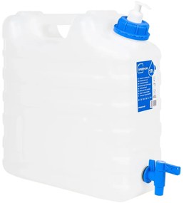 Recipiente água c/ torneira e dispensador de sabão 15L plástico