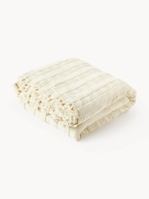 Muslin Bedspread Bethany with Fringes