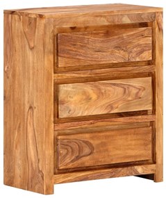 vidaXL Armário com gavetas 60x33x75 cm madeira maciça