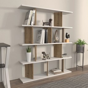 Estante Grace – Branco Nogueira – 120x141x24,6 cm