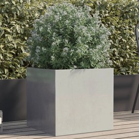 vidaXL Vaso/floreira 49x47x46 cm aço inoxidável prateado