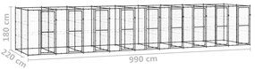 Canil de exterior 21,78 m² aço