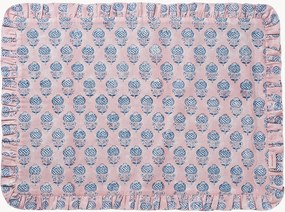 Individual de mesa artesanal em algodão Poppy Seed