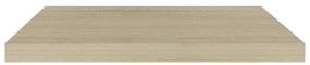 Prateleiras parede suspensas 4 pcs 60x23,5x3,8 cm MDF carvalho