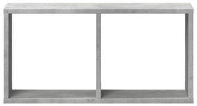 Armário de parede 60x16x30 cm deriv. madeira cinzento cimento