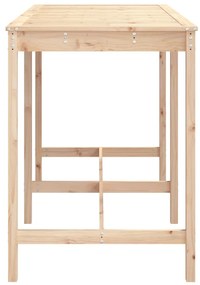 Mesa de jardim 159,5x82,5x110 cm madeira de pinho maciça