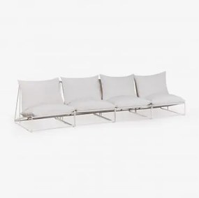 Sofá Modular De Jardim De 4 Peças Amaro Gardénia Branco - Sklum