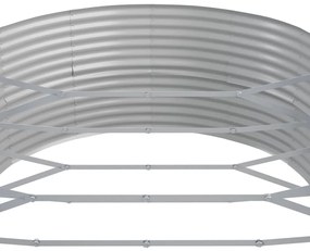 Canteiro elevado jardim 544x100x36 aço revestido a pó antracite