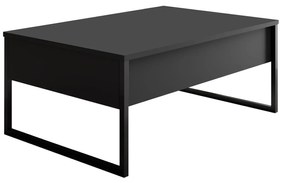 Mesa de Centro "Madrid" – Antracite e Preto - 90x60x40 cm – Design Mod