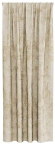 Cortinas de Veludo 2 peças com Ilhós Creme 245x140 cm