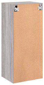 Móvel parede TV 40,5x30x90 cm derivados de madeira cinza sonoma