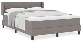 Cama Box com Colchão em Taupe - 160 x 200 cm em Tecido