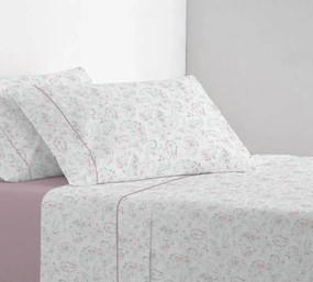 Cama 180x200+30 cm - Jogo de lençóis - Tecido 100% algodão percal 200 fios - Coelima