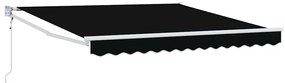 Toldo Retrátil Automático Preto 300x250 cm