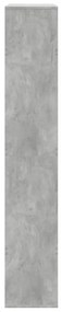 Estante 100x33x187,5 cm derivados de madeira cinzento cimento