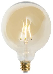Lâmpada filamento LED regulável E27 G125 goldline 5W 450 lm 2200K