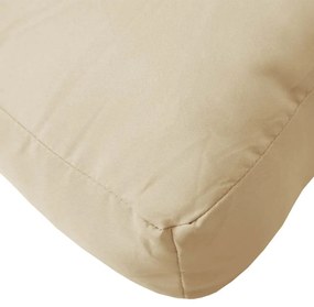Almofadões para paletes 2 pcs tecido oxford bege