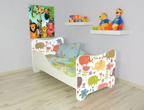 CAMA INFANTIL CRIANÇAS OFERTA COLCHÃO ESPUMA HAPPY KITTY – ELEFANTES 160x80