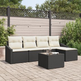 Conjunto de Jantar para Jardim com 5 Peças e Almofadas em Rattan Poly