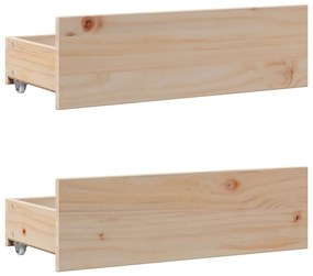 Cama com estante sem colchão 160x200 cm pinho maciço