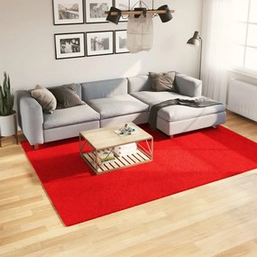 Tapete de pelo curto OVIEDO 200x280 cm vermelho
