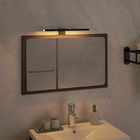 vidaXL Luz LED para espelho 5,5 W 3000 K 30 cm branco quente