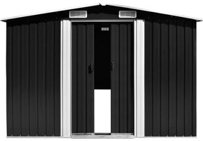 Abrigo de jardim 257x990x181 cm aço galvanizado antracite