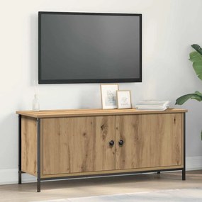 vidaXL Suporte para TV - Carvalho Artesanal Carvalho artesanal