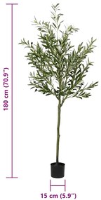 Oliveira artificial 700 folhas 180 cm verde