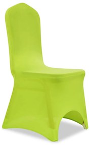 Capa extensível para cadeira 6 pcs verde