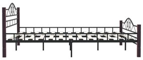 Estrutura de cama metal 180x200 cm preto