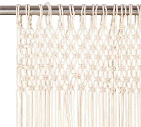 Cortina macramé 140x240 cm algodão