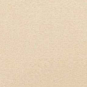 Cadeiras de jantar 2 pcs tecido cor creme