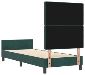 Estrutura de Cama vidaXL Verde Escuro 80x200 cm Veludo