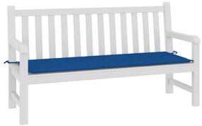 Almofadão p/ banco de jardim 150x50x3cm tecido oxford azul real