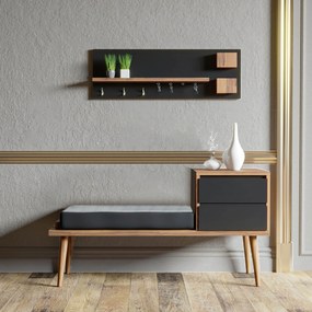 Hall Stand Hamra – Nogueira – 120x74,5x45 cm