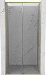Mexen Rox porta de chuveiro deslizante 120 cm, transparente, dourado escovado - 8C2-120-000-55-00