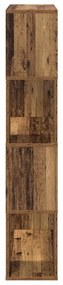 Estante Madeira antiga Madeira de engenharia 80 x 24 x 124 cm